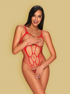 B133 crotchless teddy